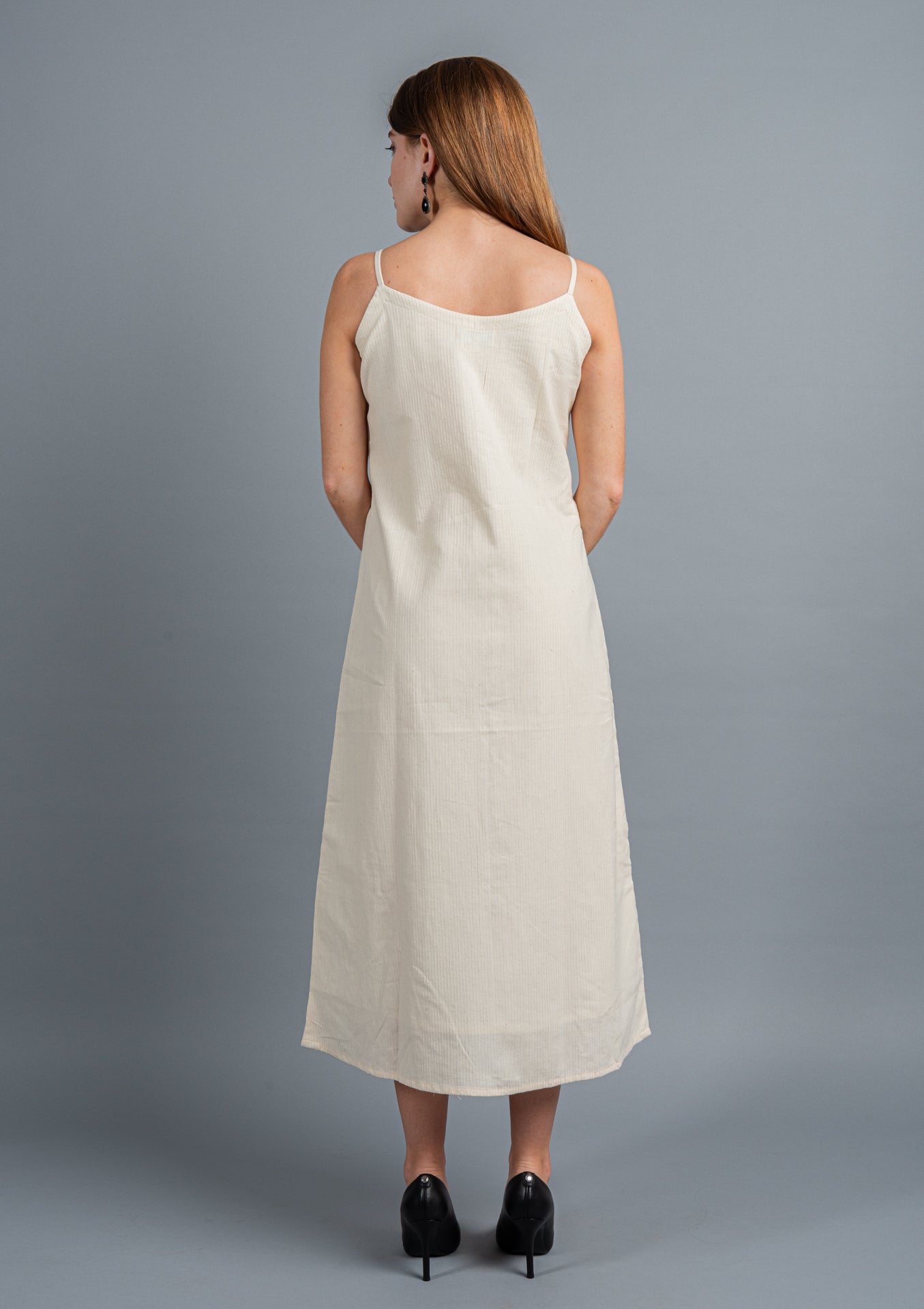 Kantha Embroidered Midi Dress