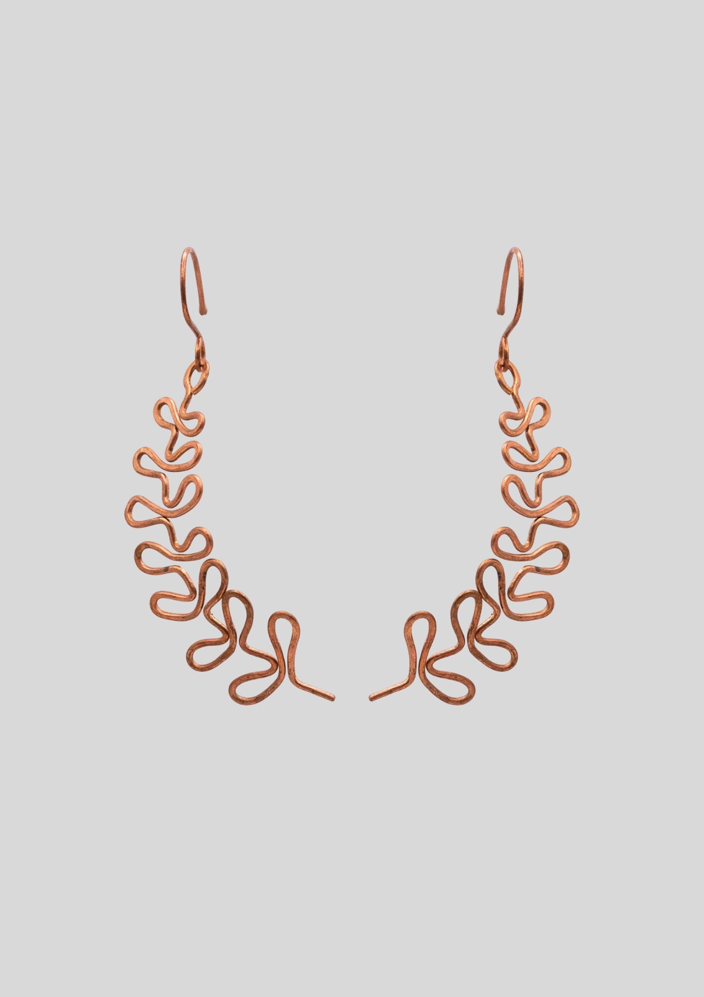 Willow: Copper Dangle Earrings