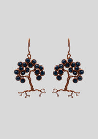 Duskfall Root and Reverie: Copper Dangle Earrings