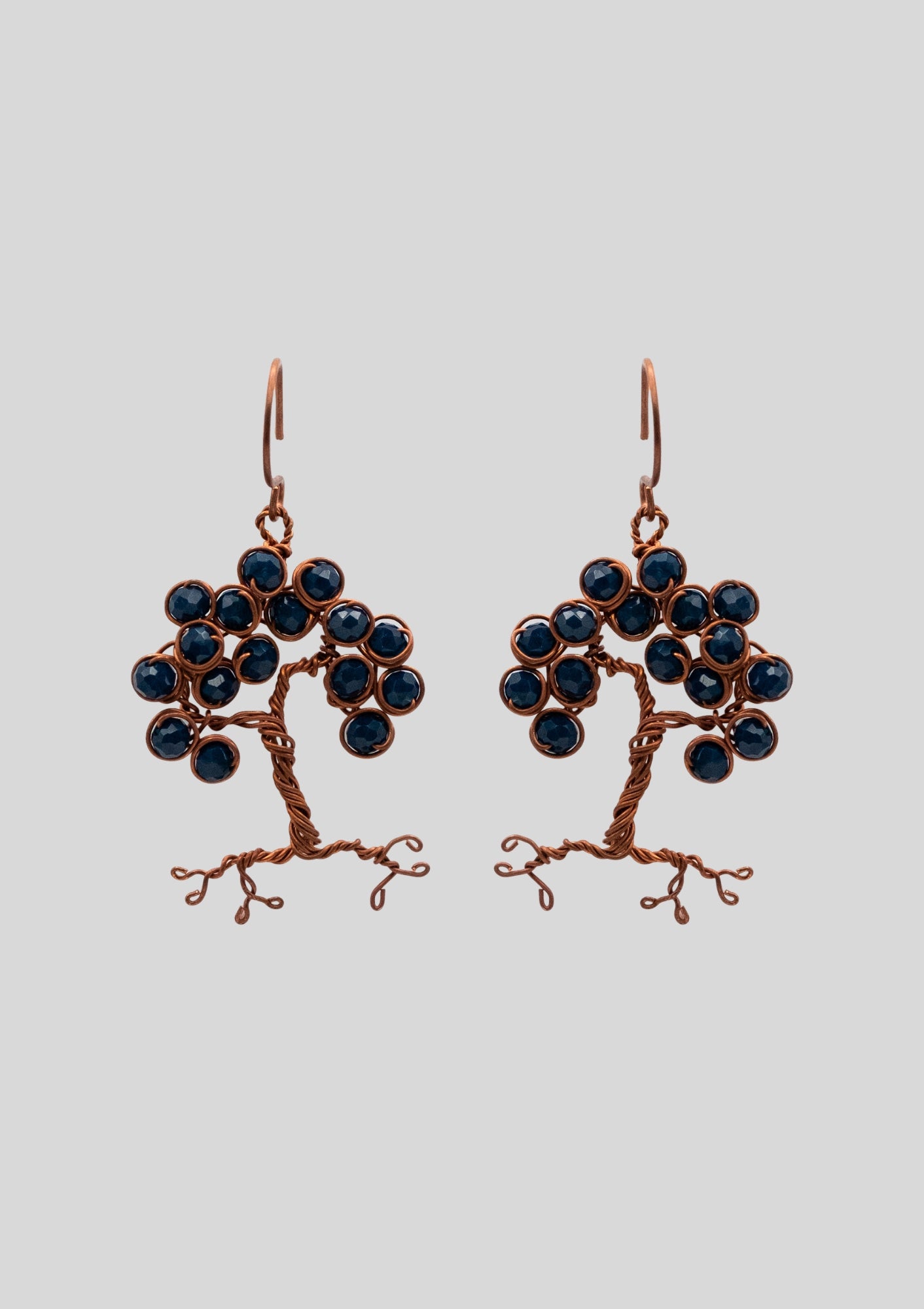 Duskfall Root and Reverie: Copper Dangle Earrings