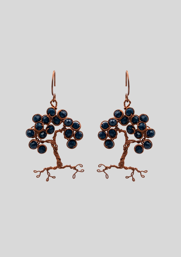 Duskfall Root and Reverie: Copper Dangle Earrings