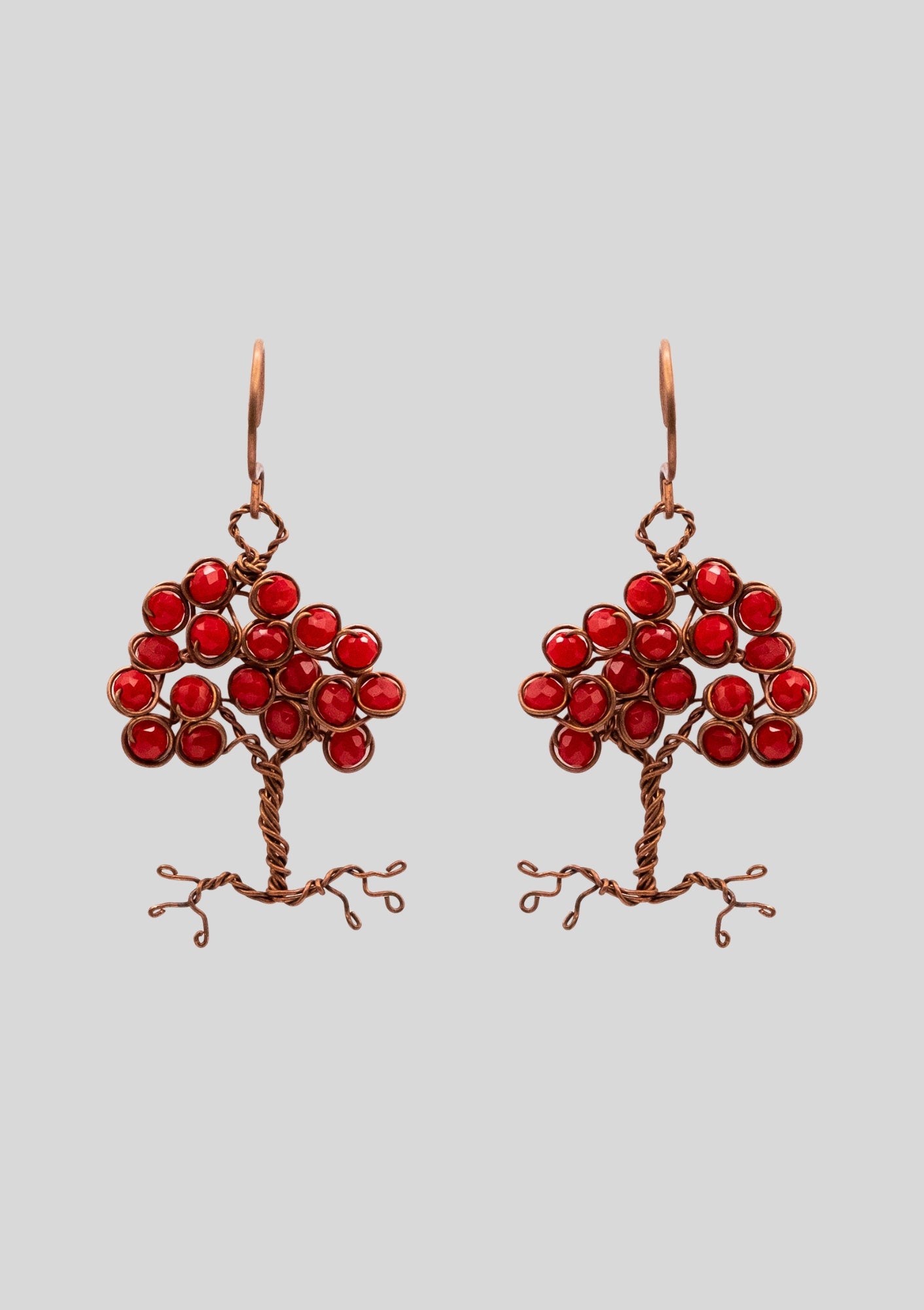 Ember Root and Reverie: Copper Dangle Earrings