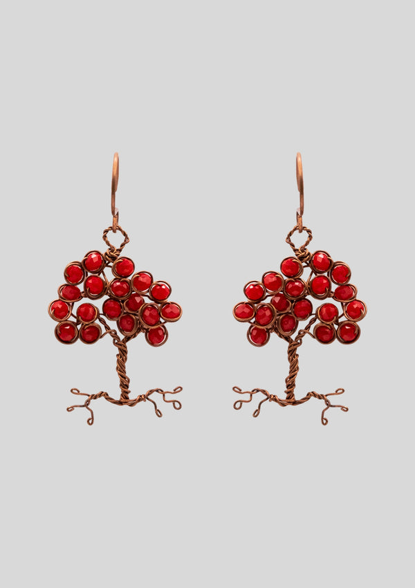 Ember Root and Reverie: Copper Dangle Earrings