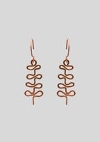 Little Fern: Copper Dangle Earrings
