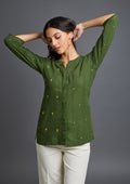 Athena Hand Embroidered Shirt