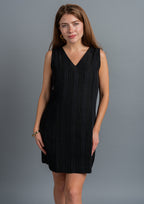 Grishma Shift Dress - Black