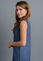 Grishma Shift Dress - Denim