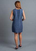 Grishma Shift Dress - Denim