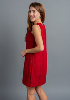 Grishma Shift Dress - Cardinal Red