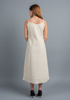 Kantha Embroidered Midi Dress