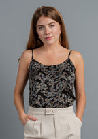 Ajrak Printed Top - Midnight
