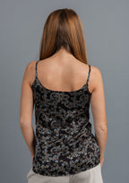 Ajrak Printed Top - Midnight