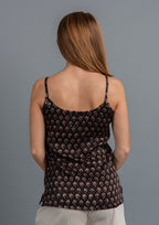 Ajrak Printed Top - Crimson