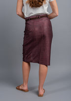 Indra Linen Blend Skirt