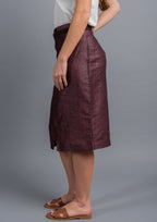 Indra Linen Blend Skirt