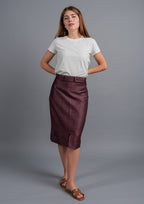 Indra Linen Blend Skirt