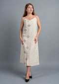 Kantha Embroidered Midi Dress