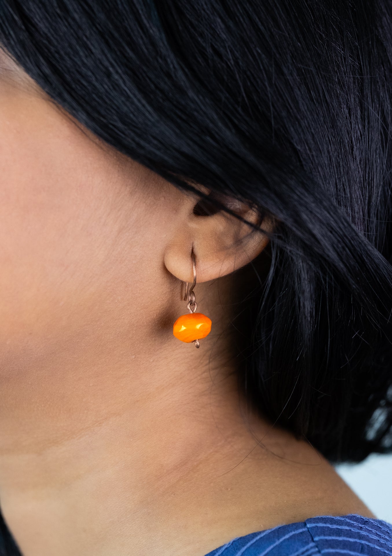 Golden Hour: Copper Drop Earrings