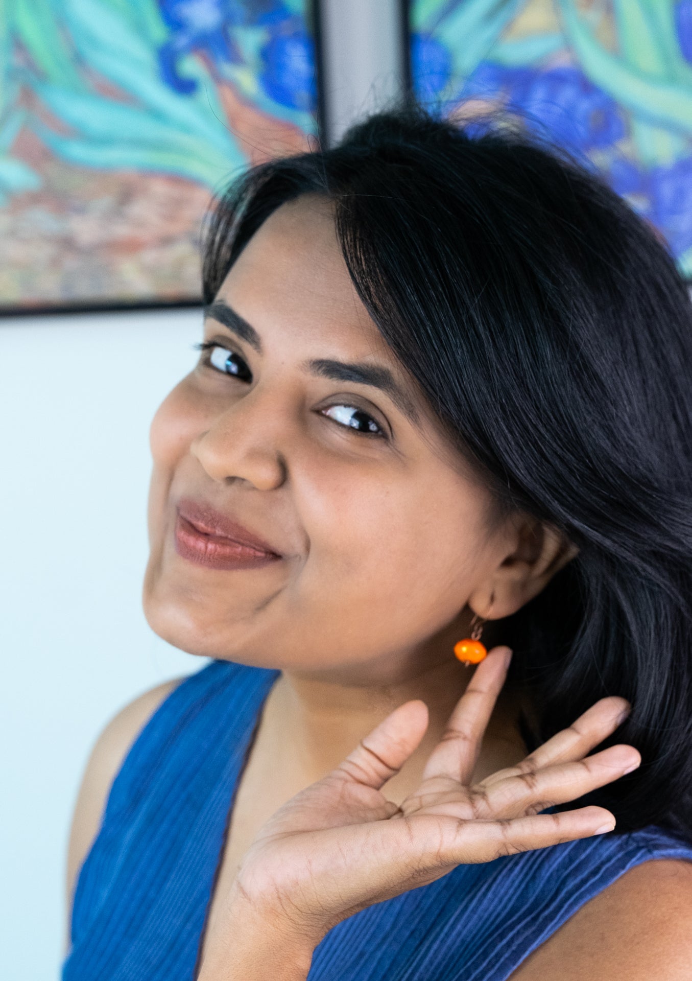 Golden Hour: Copper Drop Earrings