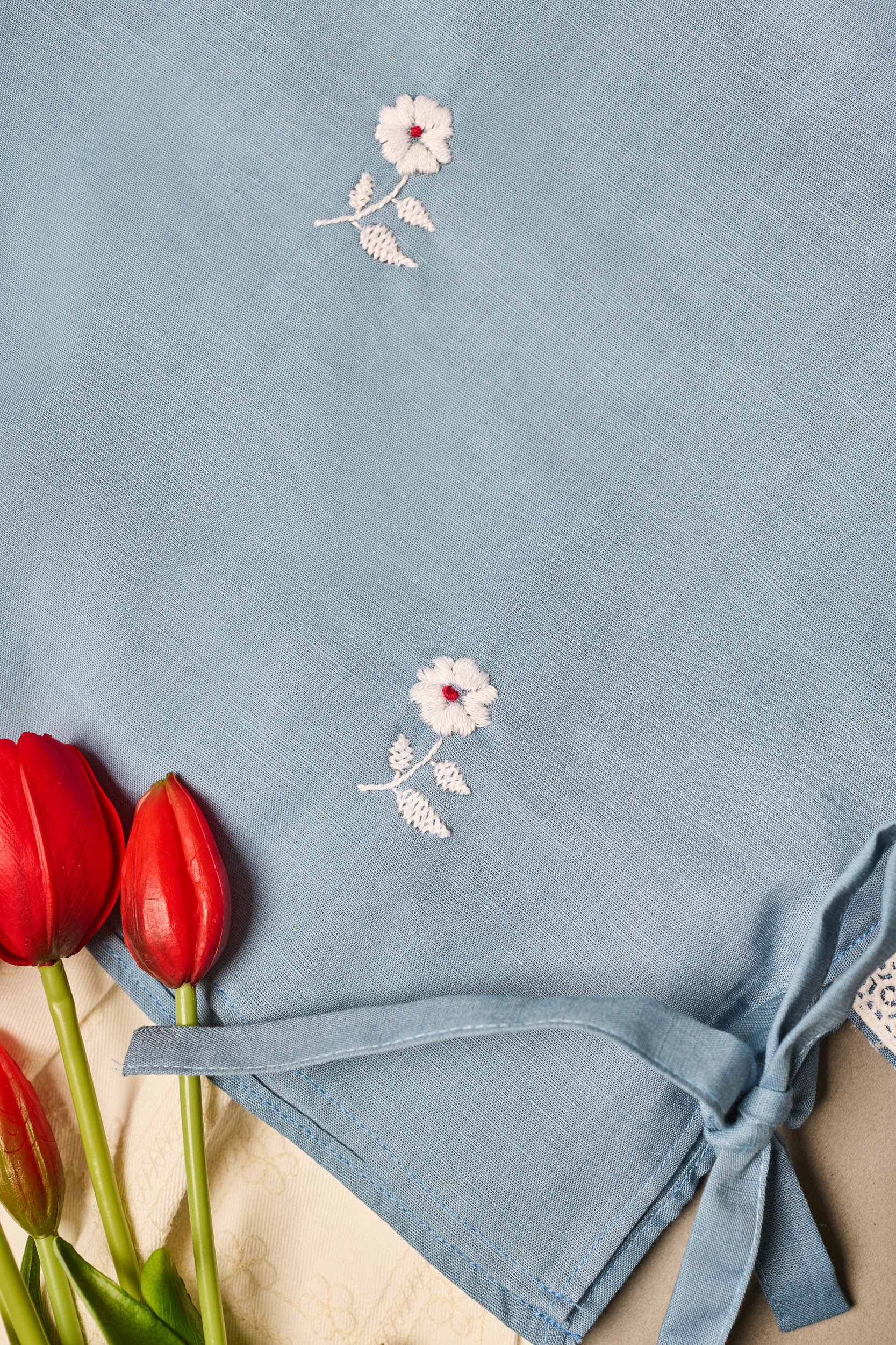 Kosha Hand-embroidered Bow Top