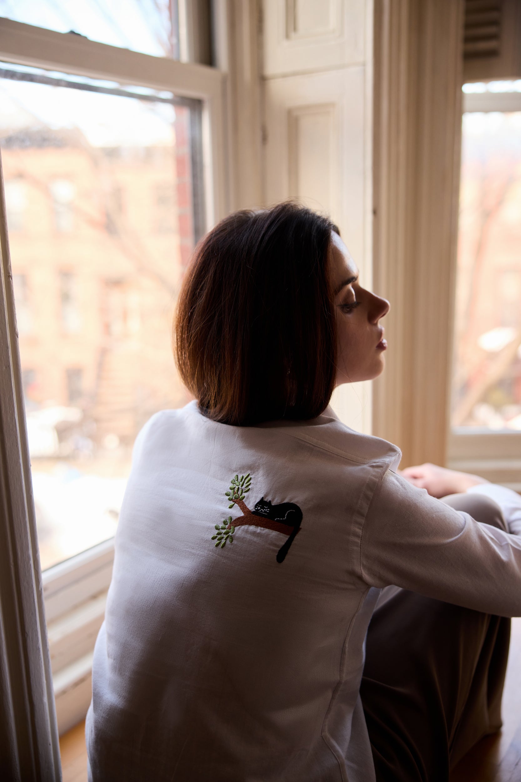 Epiphany Cotton Embroidered Shirt